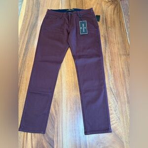 Nick Danger Men’s Burgundy Straight-Leg Jeans Waist 34 NWT